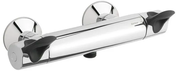 Damixa Thermixa 300 Duscharmatur mit Care-Griff, Chrom/Schwarz