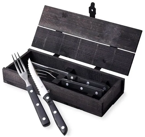 Gense Old Farmer Black Steak/Grillbesteck 4 Stk.